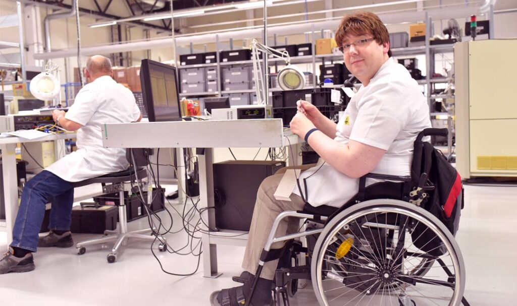 disabled worker